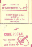 CARNET 2319-C 4 Liberté De Delacroix "CODE POSTAL" Fermé Bas Prix Parfait état RARE - Modern : 1959-...
