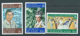 Iles Caimans    Yvert   Silver Jubilee 378/ 380 **   ,  3 Valeurs ** Neuves Sans Charniere , Cw 36206 - Cayman Islands