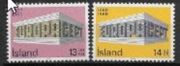 Islande 1969 Neufs ** N° 383/384 Europa - 1969