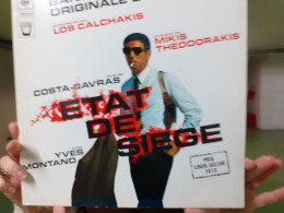 DISQUE VINYL 33T - MUSIQUE DU FILM ETAT DE SIEGE DE COSTA GAVRAS - MUSIQUE DE MIKIS THEODORAKIS - Musica Di Film