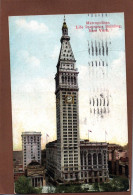 (RECT / VERSO) NEW YORK - MANHATTAN - METROPOLITAN LIFE INSURANCE BUILDING - CPA COULEUR EN 1911 - Manhattan