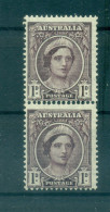 Australie 1942-44 - Y & T N. 143 - Série Courante (Michel N. 163) - Coil Paire (2) - Nuevos