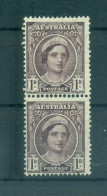 Australie 1942-44 - Y & T N. 143 - Série Courante (Michel N. 163) - Coil Paire (3) - Mint Stamps