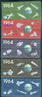 1964 Space,Rockets And Satellites,Earth,CUBA,Mi.918,Label "1964",Type.2/MNH - Amérique Du Sud