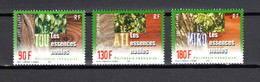 POLYNESIE  N°  647 à 649   NEUFS SANS CHARNIERE COTE 10.50€   FLORE ARBRE - Neufs