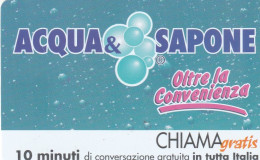 CHIAMAGRATIS MASTER/PROTOTIPO 436 ACQUA E SAPONE  (CV1584 - Private-Omaggi