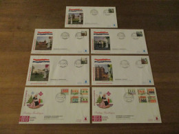 Philato FDC W241 T/m W246 (2012) - Blanco / Open Klep - FDC