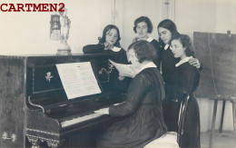 CARTE PHOTO : LLORET DE MAR COSTA BRAVA CATALUNA ESPANA E. XIFRA 1931 ESCUELA DE PIANO INTERNA PIANO INTERNAT ECOLE - Gerona