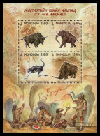 MONGOLIA 2023 FAUNA Prehistoric Animals From The ICE AGE - Fine S/S MNH - Mongolie