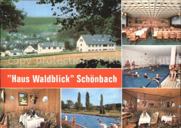 42599232 Schoenbach Dillkreis Haus Waldblick Restaurant Pension Schoenbach - Herborn