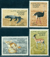 1967 Sahara Animal,spiny-tailed Lizard,Ostrich,gazelle,FennecFox,Algeria,479,MNH - Avestruces