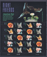 258 ETATS UNIS (USA) 2002 - Yvert 3378/81 X 4 Adhesif Feuille - Chauve Souris Rousse Gris - Neuf ** (MNH) Sans Charniere - Neufs