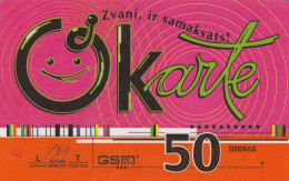 PREPAID PHONE CARD LETTONIA  (CV3107 - Letonia