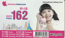 PREPAID PHONE CARD COREA SUD  (CV3729 - Corée Du Sud