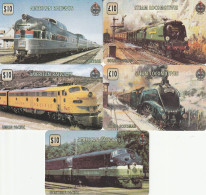 5 PREPAID PHONE CARDS TRENI (CV5594 - Trenes