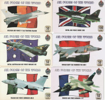 6 PREPAID PHONE CARDS AEREI (CV5596 - Airplanes