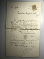 Österreich Steuermarken - Alte Dokumente 15 KR 1895... J 3/2 - Fiscale Zegels