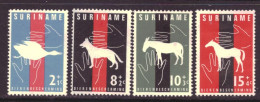 Suriname / Surinam 390 T/m 393 MNH ** Protection Animals Nature (1962) - Suriname ... - 1975