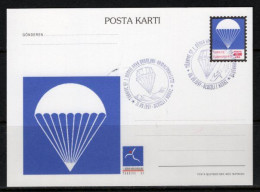 1997 TURKEY 1ST WORLD AIR GAMES PARACHUTE ILLUSTRATION - PARAGLIDING POSTCARD - Postal Stationery