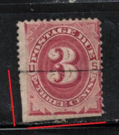 USA Scott # J24 Used - Postage Due - Clipped Perfs - Strafport