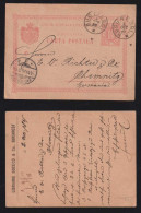 Rumänien Romania 1895 Stationery Postcard BUCARESTI X CHEMNITZ Private Imprint LIBRAIRIE SOCECU - Covers & Documents