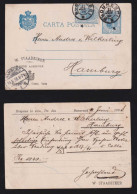 Rumänien Romania 1898 Uprated Stationery Postcard BUCARESTI X HAMBURG Private Imprint STAADECKER - Lettres & Documents