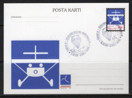 1997 TURKEY 1ST WORLD AIR GAMES GLIDER ILLUSTRATION - PARAGLIDING POSTCARD - Postal Stationery