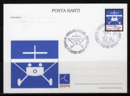 1997 TURKEY 1ST WORLD AIR GAMES GLIDER ILLUSTRATION - AIR RALLY POSTCARD - Postal Stationery