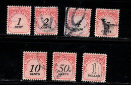 USA Scott # J88//100 Used Part Set - Postage Due - Portomarken