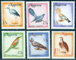 1965 Migratory Birds,stork,Cuckoo,hoopoe,Quail,bee-eater,Albania,Mi.973 ,MNH - Storchenvögel