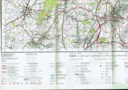 Institut Géographique Militaire Be - "NIVELLES" - N° 39 - Edition: 1974 - Echelle 1/50.000 - Topographical Maps