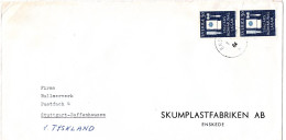 L73384 - Schweden - 1964 - 2@30o Kommunalgesetze A Bf ENSKEDE -> Westdeutschland - Lettres & Documents