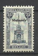 BELGIEN Belgium Belgique MALMEDY 1920 Michel 16 * - OC55/105 Eupen & Malmédy