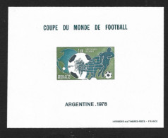 Monaco Bloc Spécial Gommé N°10** Non Dentelé, Du Timbre N°1138, Coupe Du Monde Football 1978 En Argentine. Cote 500€ - 1978 – Argentine