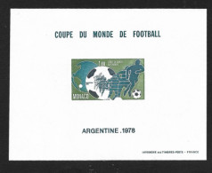 Monaco Bloc Spécial Gommé N°10** Non Dentelé, Du Timbre N°1138, Coupe Du Monde Football 1978 En Argentine. Cote 500€ - 1978 – Argentina