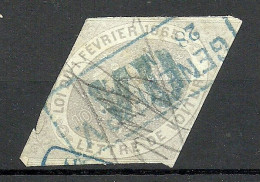 SCHWEIZ Switzerland 1865 Canton De Geneve Lettre De Voiture Imperforated O - 1843-1852 Federale & Kantonnale Postzegels