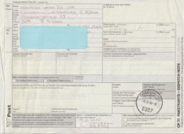 Austria Customs Declarations Form From Österreichische Post AG - Circulated - Cancelled In Feldkirch - Plaatfouten & Curiosa