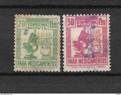 LOTE 1891 C  ///  ESPAÑA  FISCALES - ESPECIAL MOVIL PARA MEDICAMENTOS 1939/49 - Fiscale Zegels