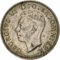 Grande-Bretagne, George VI, Florin, Two Shillings, 1940, TTB+, Argent, KM:855 - J. 1 Florin / 2 Schillings