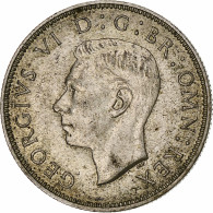 Grande-Bretagne, George VI, Florin, Two Shillings, 1940, TTB+, Argent, KM:855 - J. 1 Florin / 2 Shillings