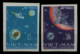 Vietnam 1966 - Mi-Nr. 448-449 U (*) - Ohne Gummi Verausgabt - Raumfahrt - Viêt-Nam