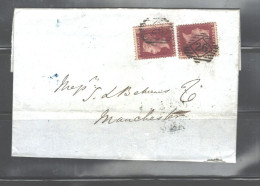 G.BRITAIN S.G.#7;C-A &C-P; From MANCHESTER To EAST LONDON SEPT 22 1859 - Cartas