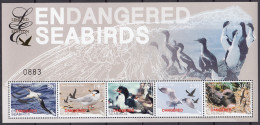 NEW ZEALAND 2014 Endangered Seabirds, Limited Edition M/S MNH - Gabbiani