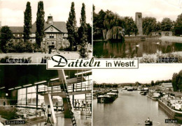 73865464 Datteln Rathaus Ehrenmal Stadtbad Hallenbad Hafen Datteln - Datteln