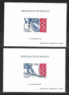 Monaco Bloc Spécial Gommé. N°21/22a** Non Dentelé. Jeux Olympiques De Lillehammer 1994. Ski Alpin. Cote 200€ - Winter 1994: Lillehammer