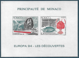 Monaco Bloc Spécial Gommé N°23a**non Dentelé, Timbres 1935/36 Europa 1994 Cote 200€. - 1994