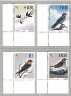 Kosovo 2010, Bird, Birds, Set  Of 4v, MNH** - Swallows