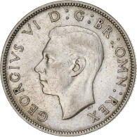 Grande-Bretagne, George VI, Florin, Two Shillings, 1943, TTB, Argent, KM:855 - J. 1 Florin / 2 Schillings