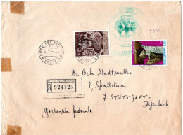 L73420 - Vatikan - 1971 - 500L Luftpost MiF A R-Bf CITTA DEL VATICANO -> Westdeutschland - Lettres & Documents