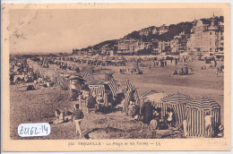 TROUVILLE- LA PLAGE ET LES TENNIS - Trouville